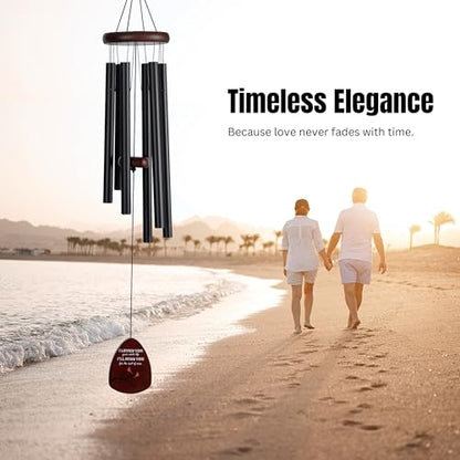 Memorial Wind Chimes for Loss of Loved One, Windchimes in Memory of a Loved One, Sympathy Gift Baskets, Bereavement Condolence Gifts, Memorial Gifts for Loss of Mom, 32" Sympathy Cardinal, Black - size: 32" Cardinal