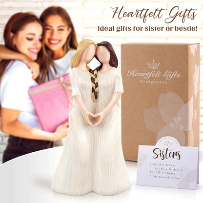 Sister Gifts from Sister, Sister Birthday Gifts for Women, Sister Figurines - color: White-sister