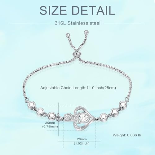 Rose Flower Adjustable Urn Bracelet for Ashes Birthstone Stainless Steel Cremation Jewelry Memorial Keepsake Locket Urns Bracelet Jewelry for Men Women Gifts