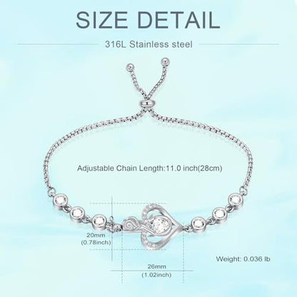 Rose Flower Adjustable Urn Bracelet for Ashes Birthstone Stainless Steel Cremation Jewelry Memorial Keepsake Locket Urns Bracelet Jewelry for Men Women Gifts