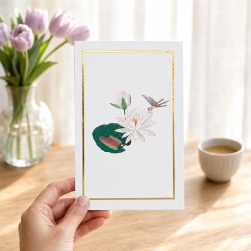 Pop Up Sympathy Card, 3D Dragonfly Waterlily, Sorry for Your Loss Card | Beautiful PopUp Sympathy Cards for Loss of Loved One, Mother, Father, Mom, Dad, Child, Sister, Condolence Card w Envelope - color: AFL DRAGONFLY SYMPATHY