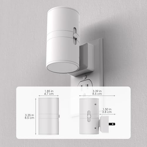 Night Lights Plug into Wall, Modern LED Night Light Plug in | Dusk to Dawn Sensor, Soft White 3000K, 0-100LM Adjustable Brightness, Dimmable NightLight, Stairway, Hallway, Bedroom, 2 Pack - color: White-3000K, size: 2 Pack
