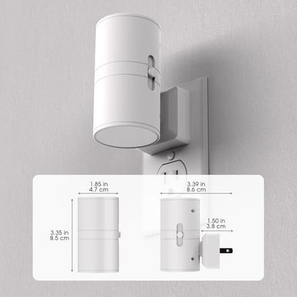 Night Lights Plug into Wall, Modern LED Night Light Plug in | Dusk to Dawn Sensor, Soft White 3000K, 0-100LM Adjustable Brightness, Dimmable NightLight, Stairway, Hallway, Bedroom, 2 Pack - color: White-3000K, size: 2 Pack