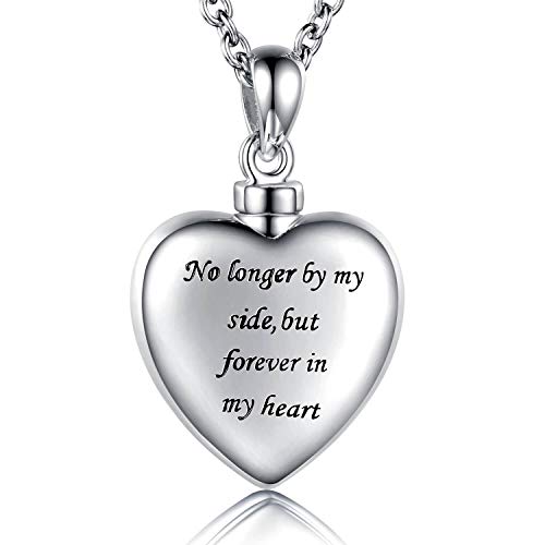 925 Sterling Silver Cremation Jewelry for Pet Ash Urn Necklace for Dog Cat | Memorial Ash Pendant Women Remembrance Keepsake Gift for Loss of Loved Furry Friend - style: pet urn locket necklace