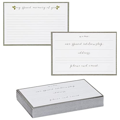 60 Pack Blank Sympathy Cards, Share a Memory Card for Celebration of Life, Memorial, Funeral (4 x 6 In)