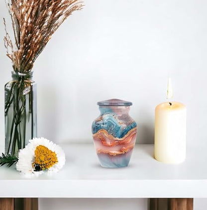 Celestial Harmony Keepsake Urn for Human Ashes - color: Celestial Harmony - Multi, size: 3 Inch - Pack of 1