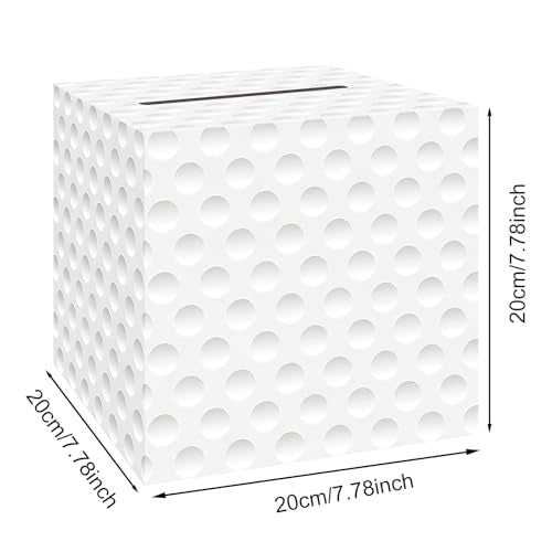 Golf Card Box Sports Party Favors Post Box Cardboard Receiving Money Holder for Golf Theme Wedding Reception, Baby Showers, Anniversary, Birthday Party, Graduation Table Centerpiece Decorations - style: Golf