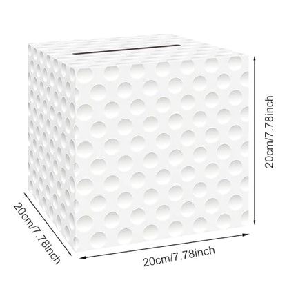 Golf Card Box Sports Party Favors Post Box Cardboard Receiving Money Holder for Golf Theme Wedding Reception, Baby Showers, Anniversary, Birthday Party, Graduation Table Centerpiece Decorations - style: Golf