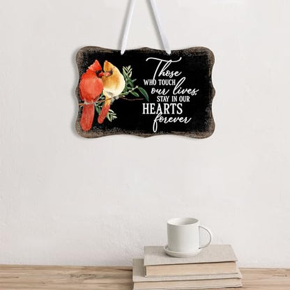 LifeSong Milestones Memorial Wall Hanging Signs Bereavement Keepsake Condolence Funeral Gift For Loss of Loved One 8x12 (Those Who Touch Our Lives (Black)) - color: Those Who Touch Our Lives (Black)