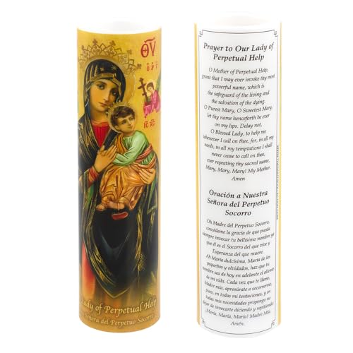 Our Lady of Perpetual Help, LED Flameless Devotional Prayer Candle, THE SAINTS COLLECTION