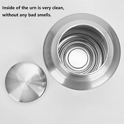 Large Cremation Urns for Ashes Adult Male Female Dad Mom | Silver Large Angel Wings Funeral Cremation Urns for Human Ashes Adult - Woman Men,Decorative Memorial Funeral Burial Urn - size: Large,Sliver Wings