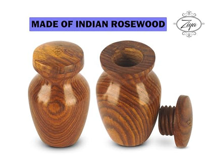 ZIYA Wooden Small Keepsake Cremation Urn for Human Ashes with Black Velvet Case - Memorials Mini Sharing Personal Funeral Urn for Pet or Human Ashes Token - size: Single-Keepsake