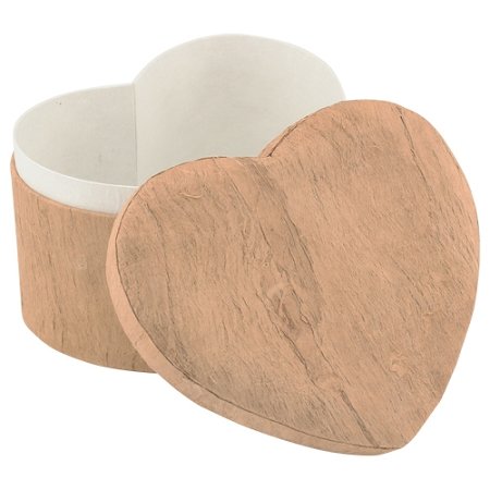 Woodgrain Heart Biodegradable Cremation Urn for Ashes, Earth Friendly Urn for Ground Burial, Eco Urn for Ashes, Adult Sized Cremation Urn