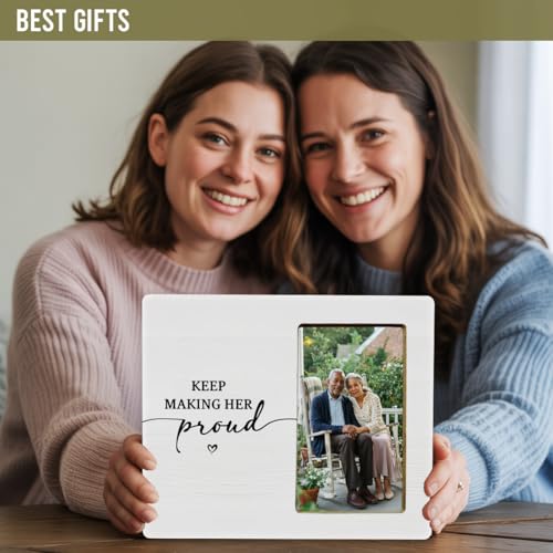 Memorial Gifts Picture Frame for Loss of Dad Grandpa Son, Sympathy Remembrance Gifts Frame for Loss of Papa, Keep Making Him Proud - color: Him