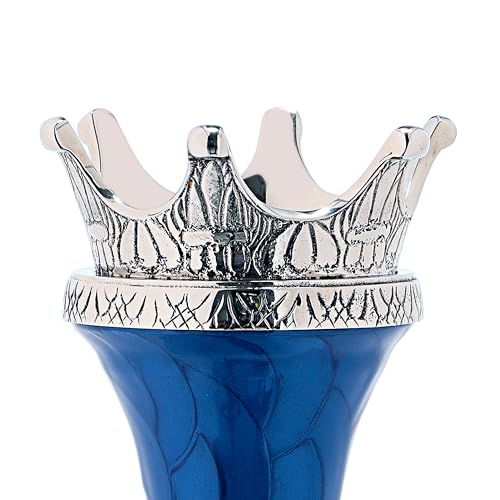 Medium Tealight Blue Enamel/Candle Urn for Human Ash - Glossy Blue Urn for Human Ash - Cremation Urns/Keepsakes for Ashes - Ash Holders - ERN - Earns