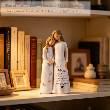 Birthday Gift for Mom from Daughter, 5.5" Sentimental Gifts for Mom | Mother Daughter Embrace Hand-Painted Resin Figurine Moms Gift Ideas for Mothers Day, Birthday, Valentines Day, Christmas - style: Motherhood