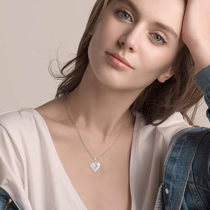 YFN Guardian Angel Wings Heart Necklace Sterling Silver Angel Wings Memorial Sympathy Jewelry for Women Girls Gifts - style: Sympathy Guardian Angel