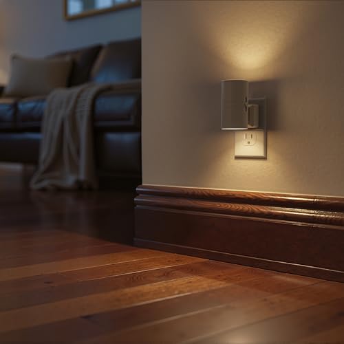Night Lights Plug into Wall, Modern LED Night Light Plug in | Dusk to Dawn Sensor, Soft White 3000K, 0-100LM Adjustable Brightness, Dimmable NightLights, Hallway, Bedroom, Stairway 2 Pack - color: Cement dust-3000K, size: 2 Pack