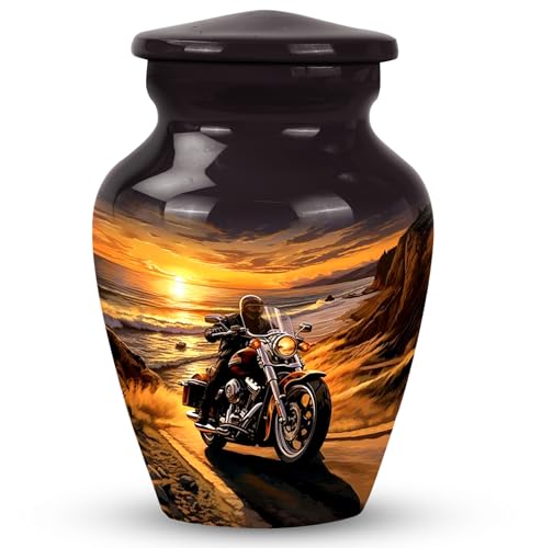 Motorcycle Mini Urn, 3 Inch Small Urn for Ashes, Cremation Urns for Adults - size: CLS-3 Inch, 1 Pc