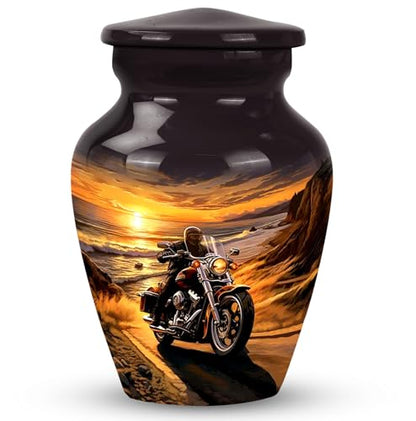 Motorcycle Mini Urn, 3 Inch Small Urn for Ashes, Cremation Urns for Adults - size: CLS-3 Inch, 1 Pc