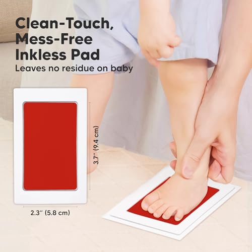 4pk Inkless Baby Hand and Footprint Kit, Mess Free Ink Pads (Halloween, R) - color: Halloween, size: 4-Pack, Regular 2.3" x 3.7"