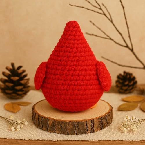 Cardinal Gifts for Women – My Mind Still Talks to You Handmade Crochet Cardinal, Memorial and Sympathy Gifts for Loss of Loved One, Bereavement Christmas Stocking Stuffers for Adults