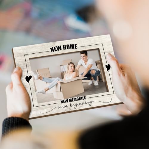 Housewarming Gifts for Women Wooden Photo Dispaly Picture Frames for Desk New House Gift Ideas Best Housewarming Gift Family Pictures Frames Welcome Home Gifts Picture Frame 4x6 Jk0250 - color: XK09