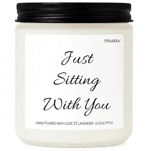 Sympathy Candle, Perfect Memorial Gift for Grief and Bereavement | 7oz Lavender Eucalyptus Candle 100% Natural Soy Wax, 40 Hour Burn Time, Sympathy Gift For Comfort and Remembering - style: H103