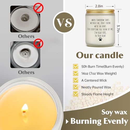 Dog Memorial Gifts for Loss of Dog, Pet Loss Sympathy Gift for Cat | Dog Passing Away Gifts, Pet Memorial Bereavement Present, Remembrance Condolence Grieving Candle for Dog Death, Lavender