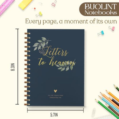 Memorial Gifts Journal for Women Men 5.5x8.7in(Blue) - color: Blue