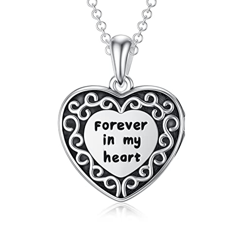 Filigree Dog Paw Urn Locket Necklace 925 Sterling Silver Print Pet Urn Necklace for Ashes Engraved Personalized Cremation Jewelry Pictures Keepsake Memorial Gifts for Women Men - style: C Paw Print Locket