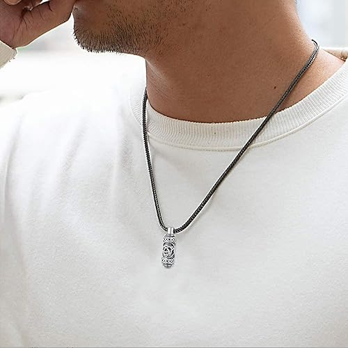 Celtic Urn Necklace for Ashes 925 Sterling Silver Ashes Keepsake Cremation Jewelry Gifts Memorial Gift for Men