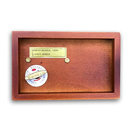 BinkeGG Wooden Hollow Out Wind up Music Box Jewelry Box with Sankyo Musical Mechanism Tune: Davy Jones (Pirates of The Caribbean) - color: Hollow Out Jewelry Box, size: Davy Jones (Pirates of the Caribbean)