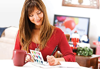 Better Office Products 100-Pack All Occasion Greeting Cards, Assorted Blank Note Cards, 4 x 6 inch, 6 Contemporary Heart Designs, Blank Inside, with Envelopes, 100 Pack - size: 4" x 6"
