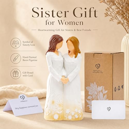 Sister Gift for Women - Sister Figurines Gift, Friendship Christmas Thanksgiving Gift for Sisters Best Friends Women - style: Best Friend Gifts-1