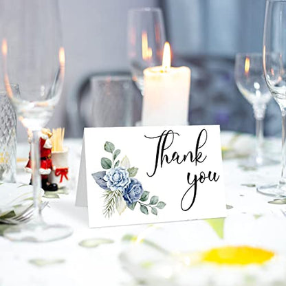 Fumete 50 Set Funeral Thank You Cards, Flower - style: Flower
