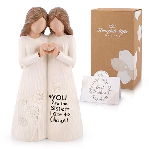 Friendship Gift for Women, Best Friend Birthday Gift, Friendship Figurines - color: White-friendship