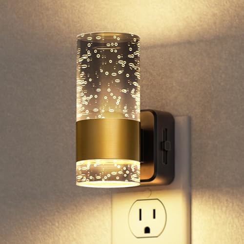 Night Light, Dimmable Night Lights Plug into Wall | LED Night Light, 0-100 LM Adjustable Brightness, 3000K Automatic Plug in Night Lights, Dusk to Dawn Sensor, Bathroom Hallway - color: Black, size: 1 Pack
