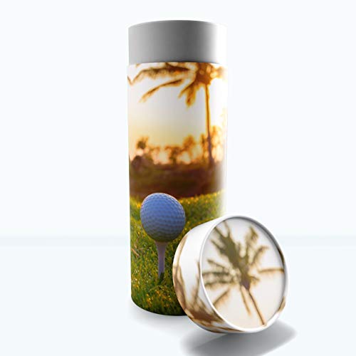 Fairway to Heaven Scattering Tubes for Human Ashes TSA Approved Scattering Urn and Eco-Friendly Biodegradable Urns for Human Ashes & Biodegradable Urn for Burial at Sea - color: Fairway to Heaven, size: Large 12"x5"