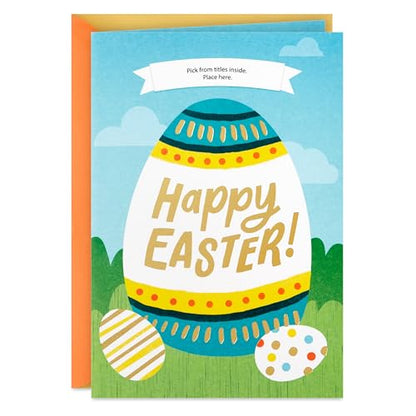 Hallmark Pick-A-Title Customizable Kids Easter Card (Egg-stra Fun) for Son, Daughter, Niece, Nephew, Godchild - style: Egg-stra Fun