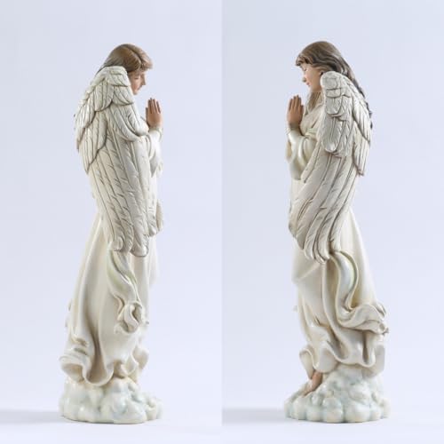 Guardian Angel Statue Indoor, 14 Inches Praying Angel Sculpture for Home Décor, Healing Angel Gifts for Women, Christmas, Thanksgiving or Housewarming