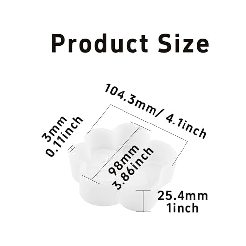 Silicone Large Paw Print Mold, White Dog Paw Freshie Mold, Resin Casting Mold for DIY, Crafting,Handmade, 4" x 3.86" x 1" - color: White large claw
