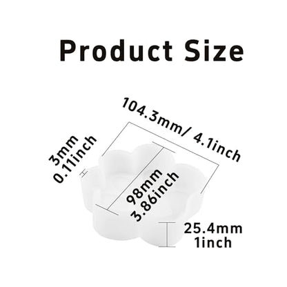 Silicone Large Paw Print Mold, White Dog Paw Freshie Mold, Resin Casting Mold for DIY, Crafting,Handmade, 4" x 3.86" x 1" - color: White large claw