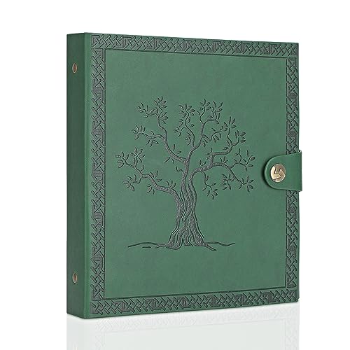 SEEHAN 4x6 Photo Album Holds 200 Photos Small Photo Album 4x6 Family Picture Album Memory Photo Book - color: Army Green