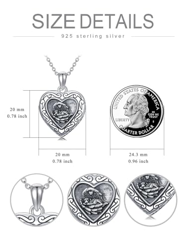 Cremation Necklace for Ashes 925 Sterling Silver Pet Paw/Butterfly Memorial Cremation Keepsake Pendant Jewelry Women Keepsake Bereavement Gift - color: C3-Pet