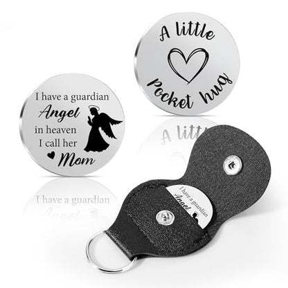 Pocket Hug Token 2026 Graduation Giftsfor her him Mothers Day Gifts for Mom Thank You Gift for Her Him - color: I Have a Guardian Angel