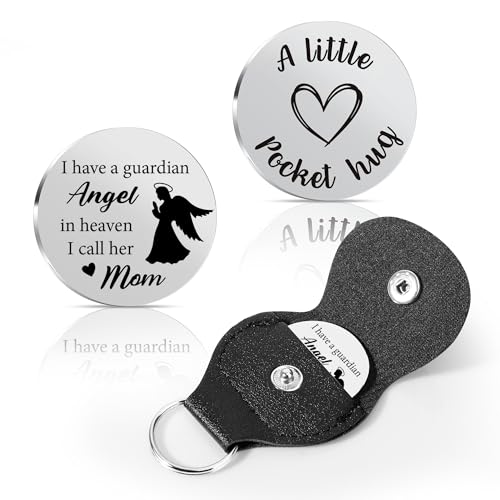Pocket Hug Token 2026 Graduation Giftsfor her him Mothers Day Gifts for Mom Thank You Gift for Her Him - color: I Have a Guardian Angel