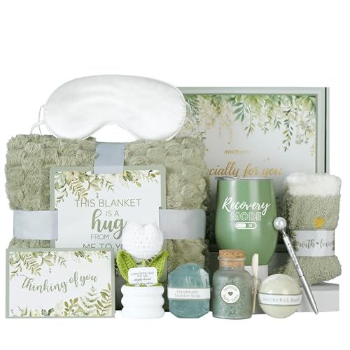 InnoBeta Get Well Soon Gift Baskets for Women – Cancer Care Gifts, Recovery Care Package for Women After Surgery, Healing Gift for Her