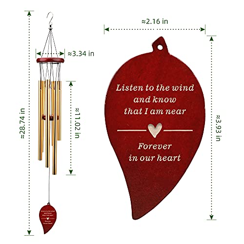 Memorial Wind Chimes for Loss of Loved One Sympathy Wind Chimes in Memory of Loved One Memorial Gifts Sympathy Gift Loss of Mother Father Condolence Remembrance Gift