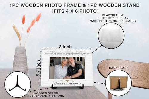 Memorial Picture Frame Gift, In Loving Memory of Loved One Gifts, Until We Meet Again Photo Frame for Loss Loved Ones Mother Father Grandma Grandpa Wife Husband -15 - color: Until We Meet Again